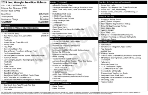 More photos of 2024 Jeep Wrangler Rubicon 4xe at Lia Chrysler Jeep Dodge Ram Northampton, MA