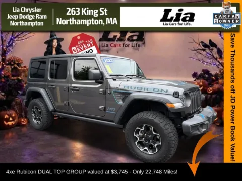 Gray 2023 Jeep Wrangler Rubicon 4xe for sale in Northampton, MA