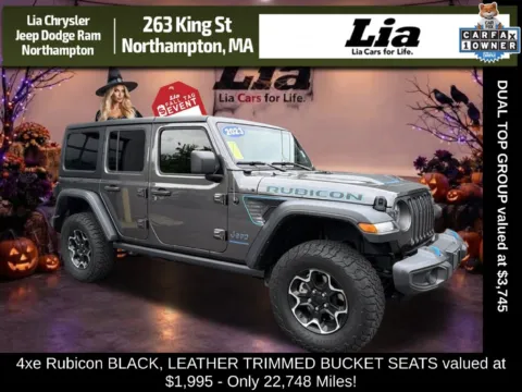 Gray 2023 Jeep Wrangler Rubicon 4xe for sale in Northampton, MA