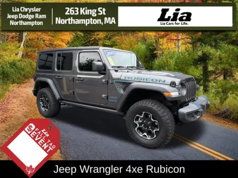 Gray 2023 Jeep Wrangler Rubicon 4xe for sale in Northampton, MA