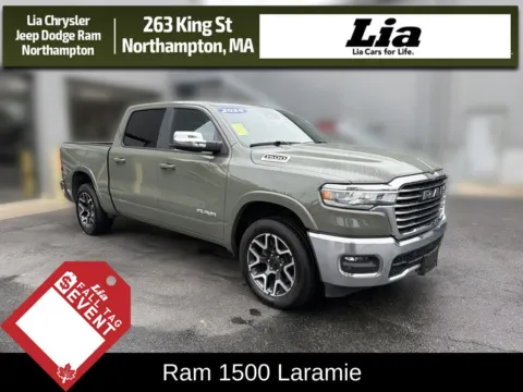 Green 2026 Ram 1500 Laramie for sale in Northampton, MA