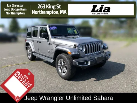 Silver 2020 Jeep Wrangler Unlimited Sahara for sale in Northampton, MA