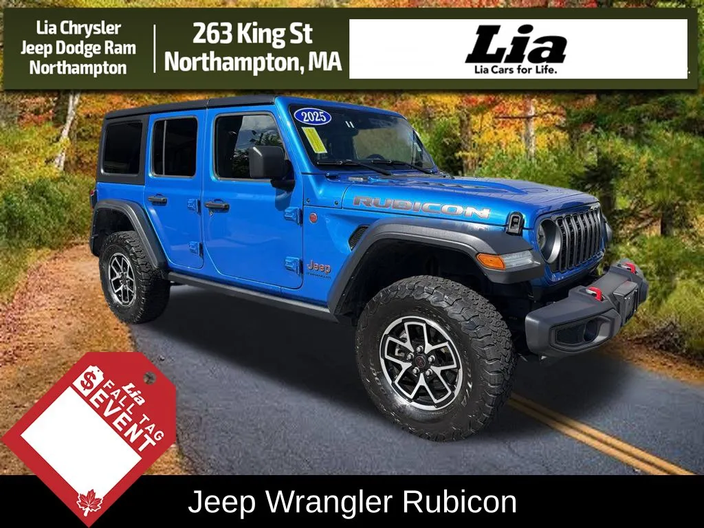 Blue 2025 Jeep Wrangler Rubicon for sale in Northampton, MA