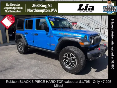 Blue 2025 Jeep Wrangler Rubicon for sale in Northampton, MA