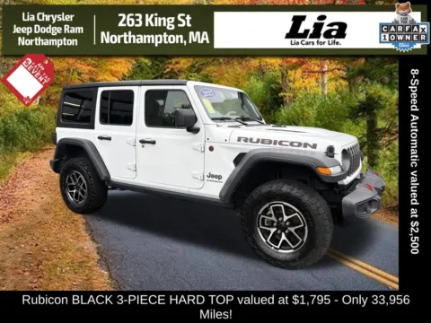 White 2025 Jeep Wrangler Rubicon for sale in Northampton, MA