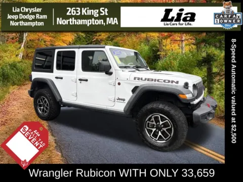 White 2025 Jeep Wrangler Rubicon for sale in Northampton, MA