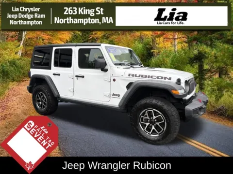 White 2025 Jeep Wrangler Rubicon for sale in Northampton, MA