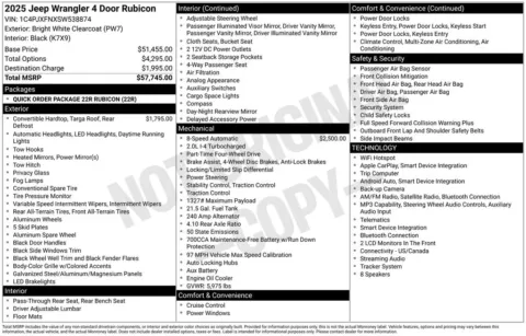 More photos of 2025 Jeep Wrangler Rubicon at Lia Chrysler Jeep Dodge Ram Northampton, MA