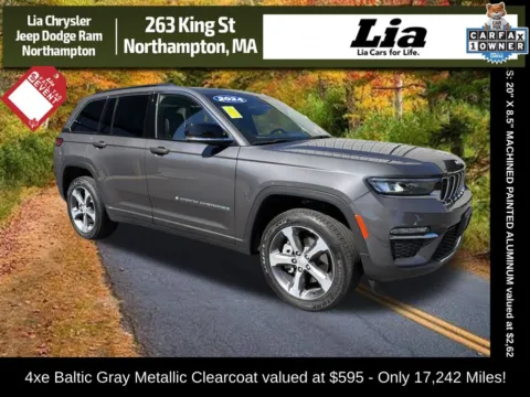 Gray 2024 Jeep Grand Cherokee 4xe for sale in Northampton, MA