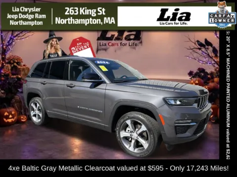 Gray 2024 Jeep Grand Cherokee 4xe for sale in Northampton, MA