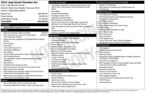 More photos of 2024 Jeep Grand Cherokee 4xe at Lia Chrysler Jeep Dodge Ram Northampton, MA