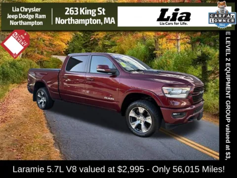 Red 2022 Ram 1500 Laramie for sale in Northampton, MA