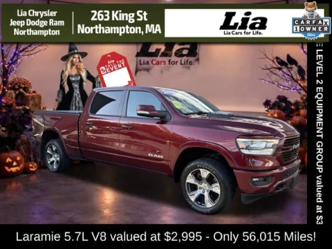 Red 2022 Ram 1500 Laramie for sale in Northampton, MA