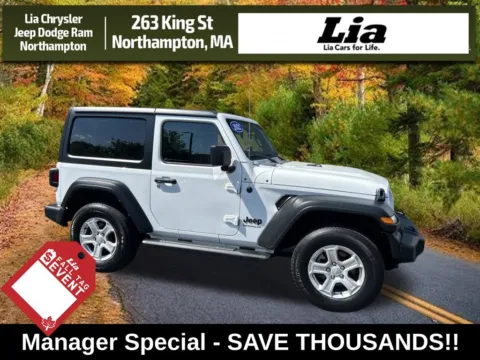 White 2022 Jeep Wrangler Sport S for sale in Northampton, MA