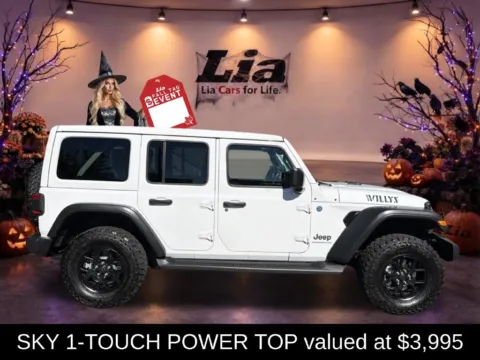 Photos of 2024 Jeep Wrangler Willys 4xe for sale in Northampton, MA at Lia Chrysler Jeep Dodge Ram Northampton