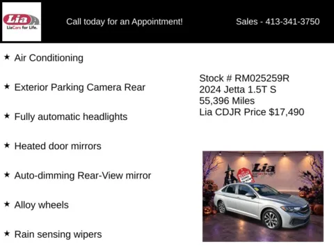 More photos of 2024 Volkswagen Jetta 1.5T S at Lia Chrysler Jeep Dodge Ram Northampton, MA