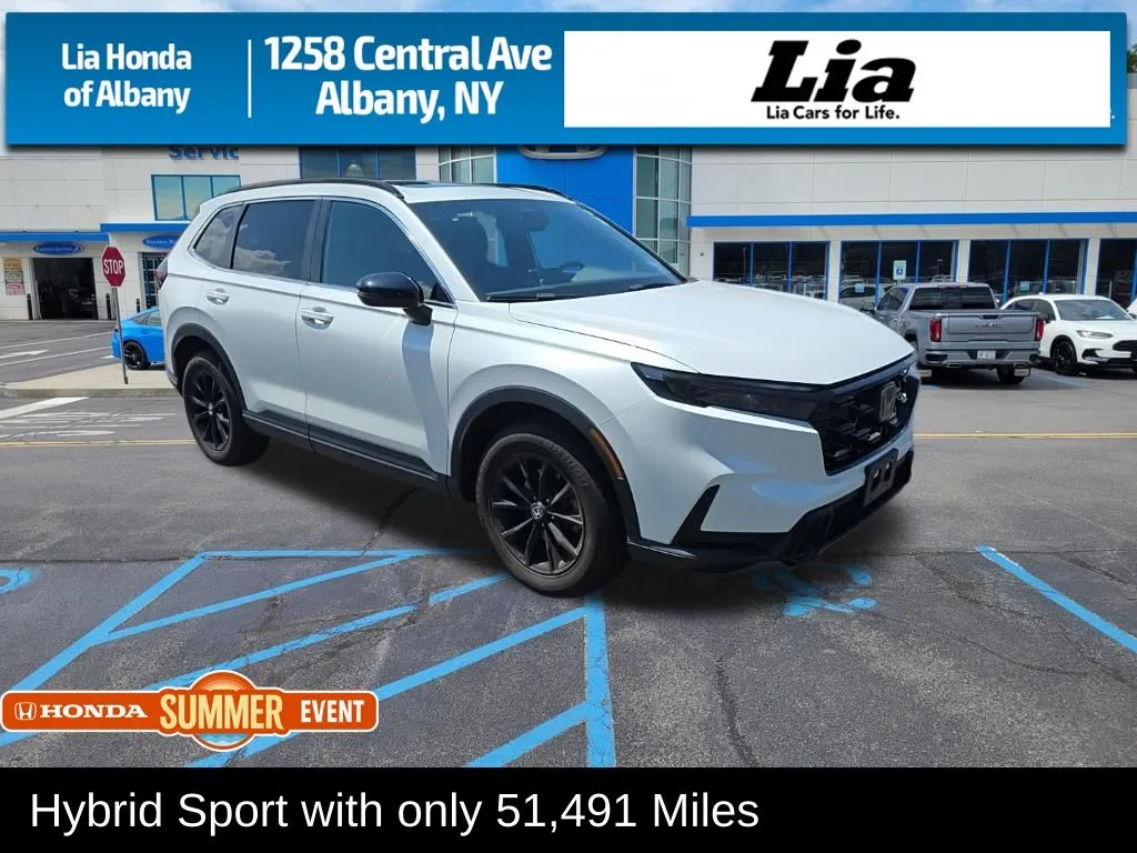 White 2023 Honda CR-V Hybrid Sport for sale in Albany, NY