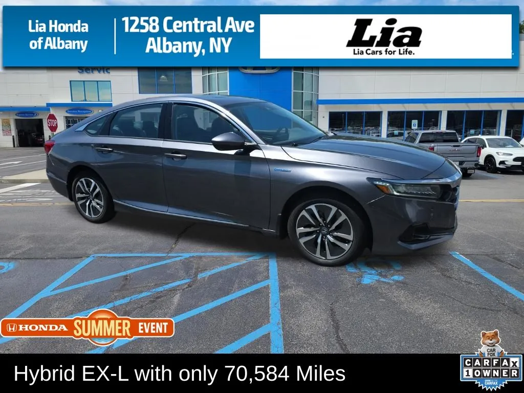Gray 2021 Honda Accord Hybrid EX-L for sale in Albany, NY