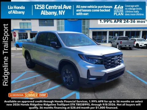 Silver 2026 Honda Ridgeline TrailSport for sale in Albany, NY