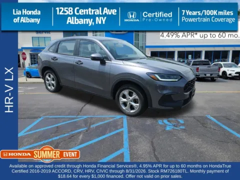 Gray 2024 Honda HR-V LX for sale in Albany, NY
