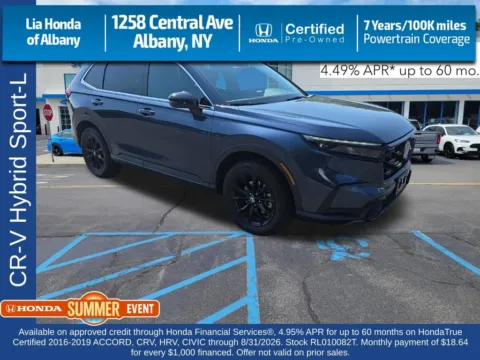 Blue 2024 Honda CR-V Hybrid Sport-L for sale in Albany, NY