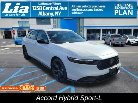 White 2026 Honda Accord Hybrid Sport-L for sale in Albany, NY