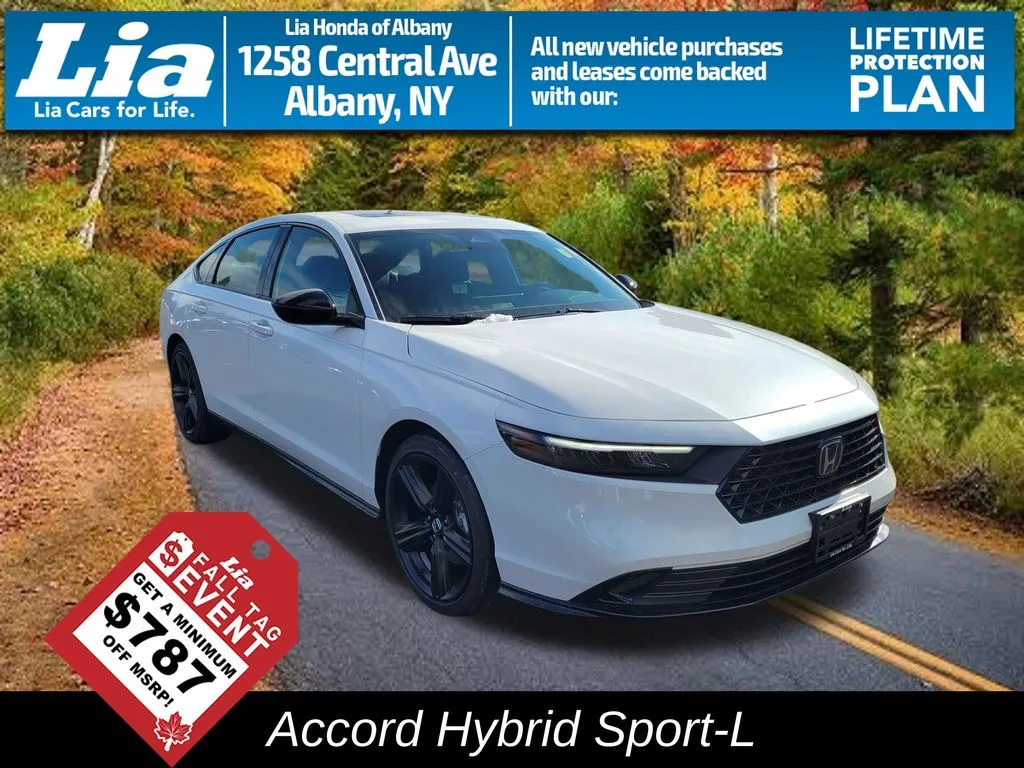 White 2026 Honda Accord Hybrid Sport-L for sale in Albany, NY