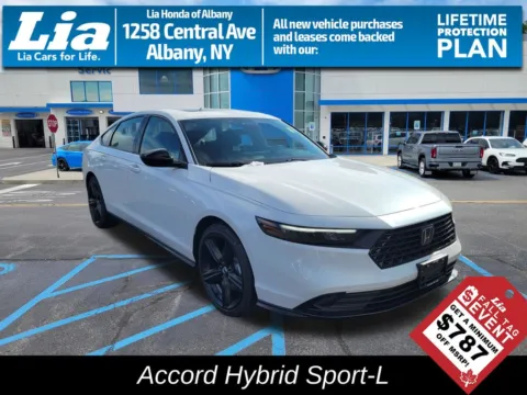 White 2026 Honda Accord Hybrid Sport-L for sale in Albany, NY