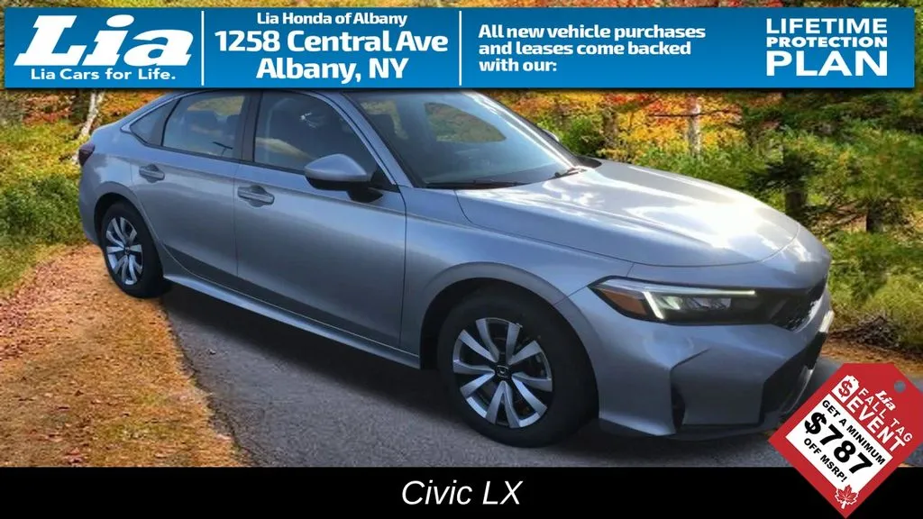 Silver 2026 Honda Civic LX for sale in Albany, NY