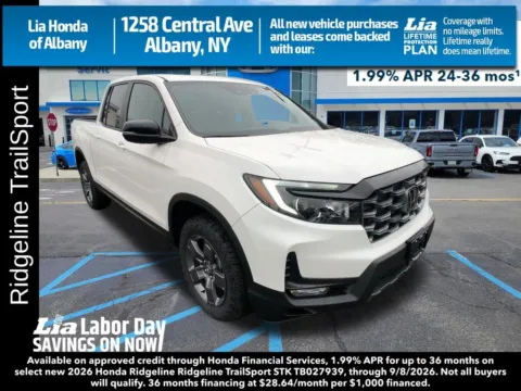 White 2026 Honda Ridgeline TrailSport for sale in Albany, NY
