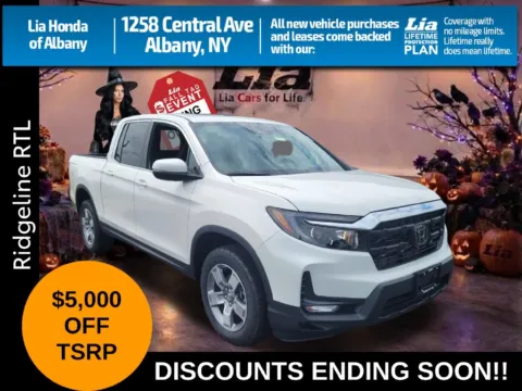 White 2026 Honda Ridgeline RTL for sale in Albany, NY