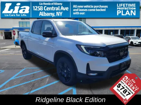 White 2026 Honda Ridgeline Black Edition for sale in Albany, NY