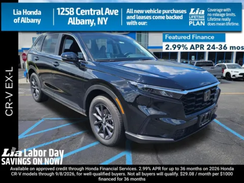 Black 2026 Honda CR-V EX-L for sale in Albany, NY
