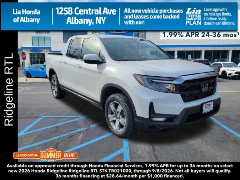 White 2026 Honda Ridgeline RTL for sale in Albany, NY
