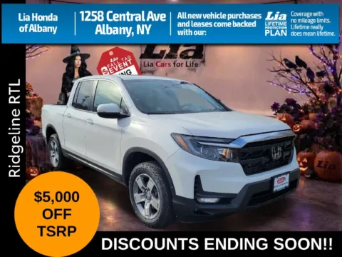 White 2026 Honda Ridgeline RTL for sale in Albany, NY