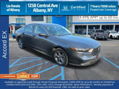 Gray 2023 Honda Accord EX for sale in Albany, NY