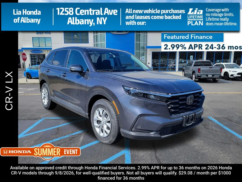 Gray 2026 Honda CR-V LX for sale in Albany, NY