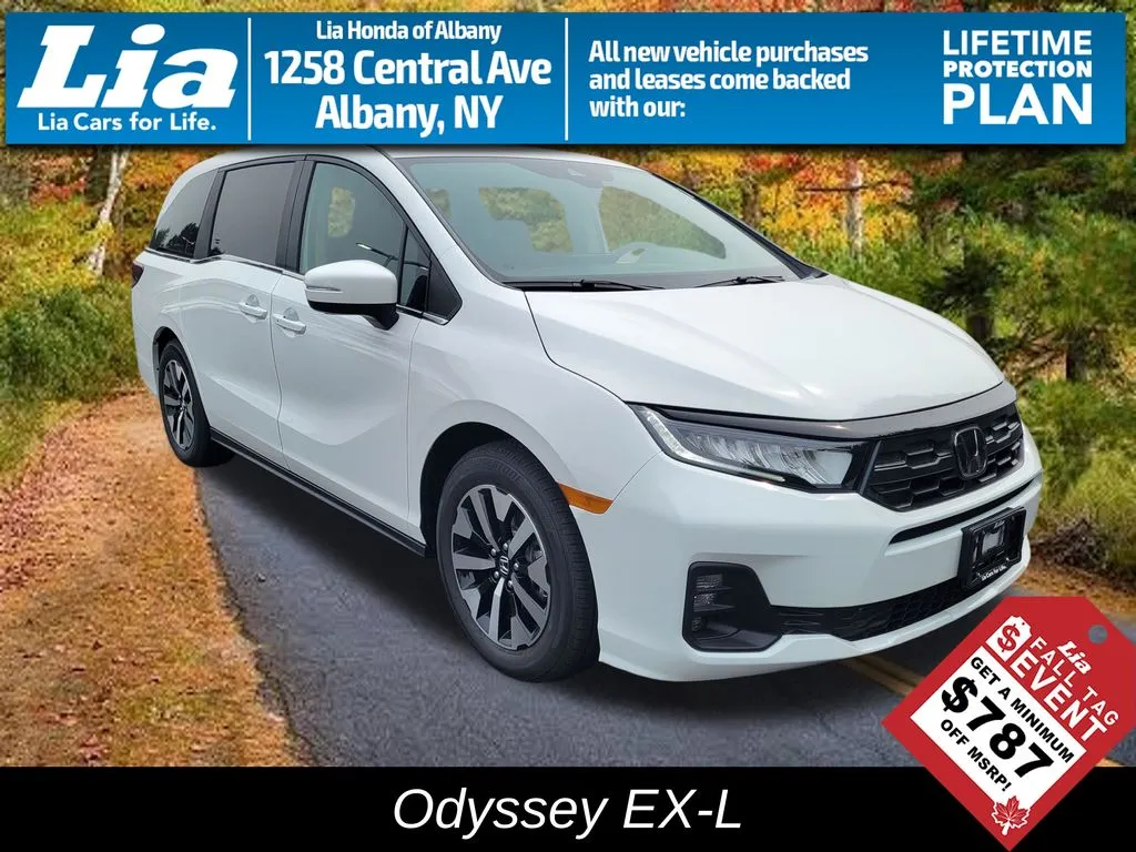 White 2026 Honda Odyssey EX-L for sale in Albany, NY