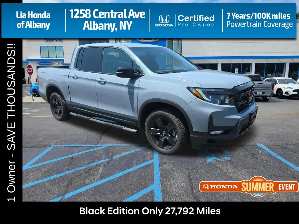 Gray 2025 Honda Ridgeline Black Edition for sale in Albany, NY