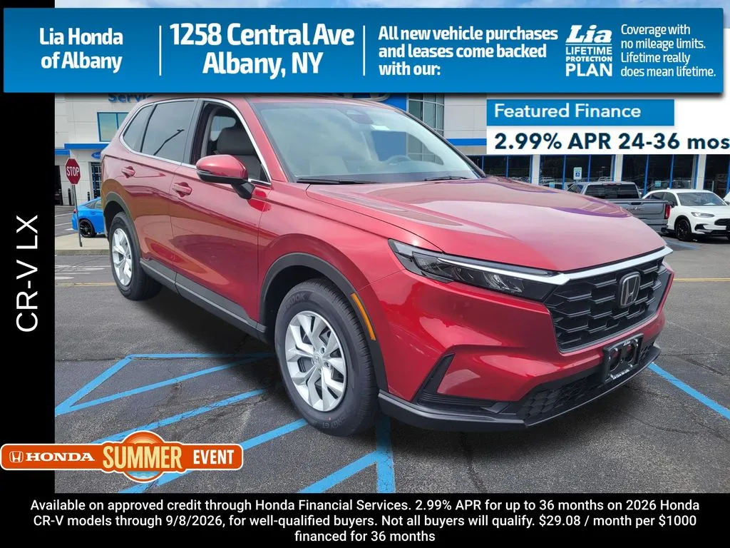 Red 2026 Honda CR-V LX for sale in Albany, NY