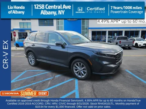 Gray 2024 Honda CR-V EX for sale in Albany, NY