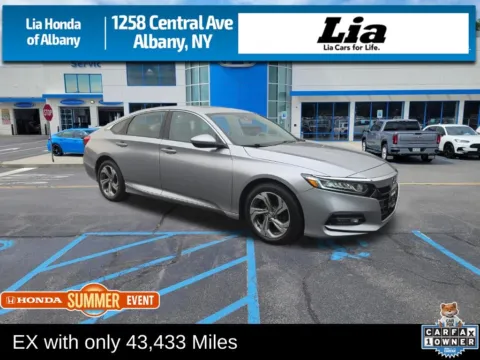 Silver 2018 Honda Accord EX for sale in Albany, NY