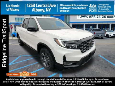 White 2026 Honda Ridgeline TrailSport for sale in Albany, NY