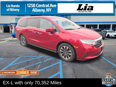 Red 2022 Honda Odyssey EX-L for sale in Albany, NY