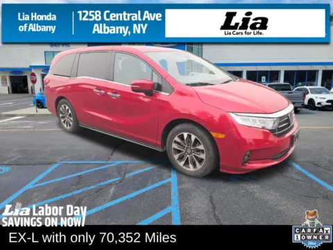 Red 2022 Honda Odyssey EX-L for sale in Albany, NY