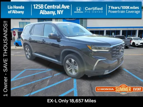 Black 2024 Honda Pilot EX-L for sale in Albany, NY