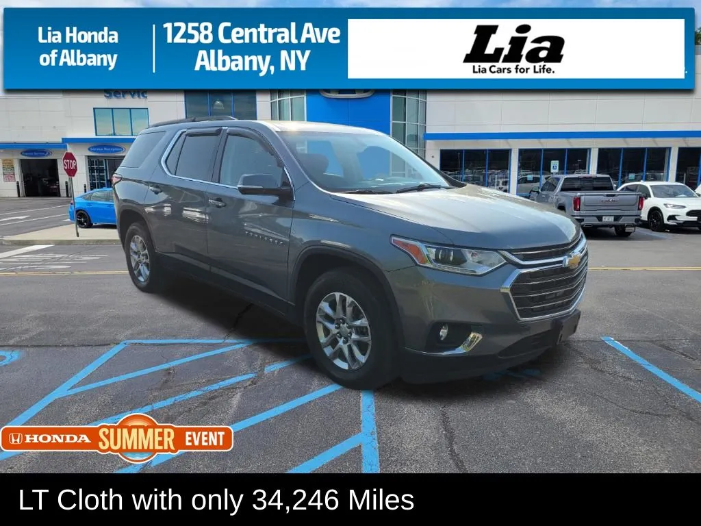 Gray 2021 Chevrolet Traverse LT for sale in Albany, NY