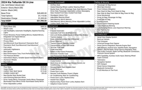 Another view of 2024 Kia Telluride SX X-Line for sale in Albany, NY at Lia Honda Albany