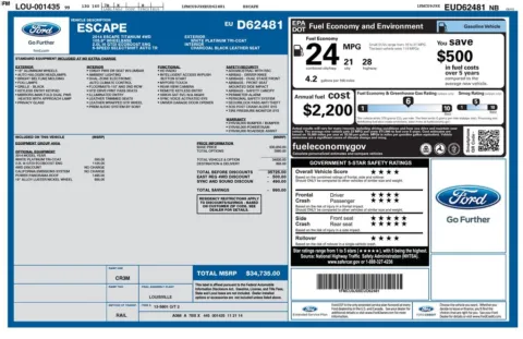 Another view of 2014 Ford Escape Titanium for sale in Albany, NY at Lia Honda Albany