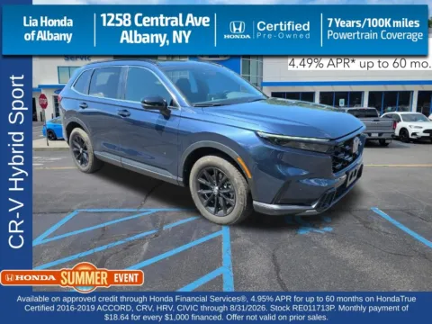 Blue 2024 Honda CR-V Hybrid Sport for sale in Albany, NY